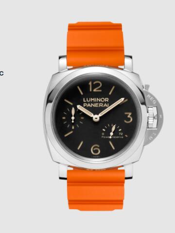 Panerai Luminor Power Reserve 47mm Replica Watch PAM00423 CAOUTCHOUC ORANGE